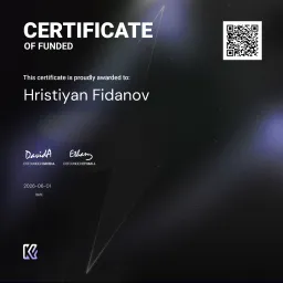 Hristiyan Funded Certificate