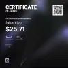 fahad, $25.71 Payout Certificate