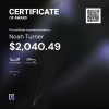 Noah, $2,040.49 Payout Certificate