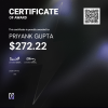 PRIYANK, $272.22 Payout Certificate