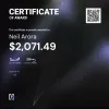 Neil, $2,071.49 Payout Certificate