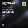 Michael , $1,546.32 Payout Certificate