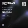 Logan , $418.49 Payout Certificate